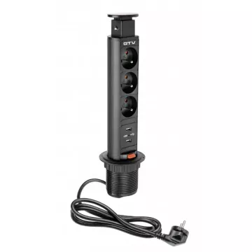 PRISE ESCAMOTABLE VERTICALE